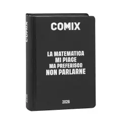 Comix Agenda Mignon Plus 16 Months Black&Silver 2025-2026