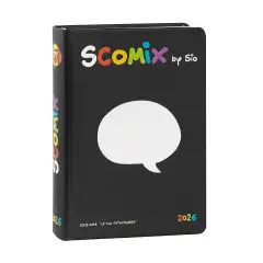 Scomix School Diary 16 Months Medium Black