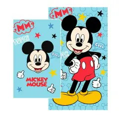 Set Asciugamani Spugna Mickey 2 Pz