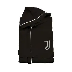 Microsponge Bathrobe 8-10 Years Juventus Black