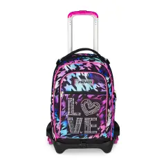 Glow Love Backpack School Trolley Jack -3wd+