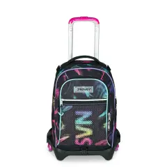Optical Shade Girl Backpack School Trolley Jack -3wd+