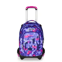 Shady Dye Girl Backpack School Trolley Jack -3wd+ Detach