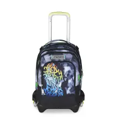 Sprint Paint Boy Backpack School Trolley Jack -3wd+ Detach