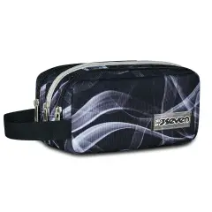 Freethink Boy Portapenne Bustina Scuola 3 Zip Jet Black