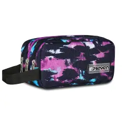 Freethink Girl Portapenne Bustina Scuola 3 Zip Iris