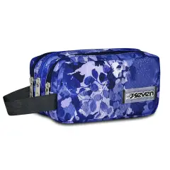 Freethink Girl Portapenne Bustina Scuola 3 Zip Violet