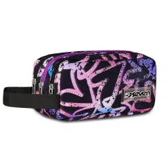 Freethink Girl Bustina Scuola 3 Zip English Lavander