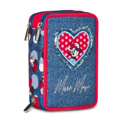 Minnie Prettied Up Astuccio Scuola 3 Zip