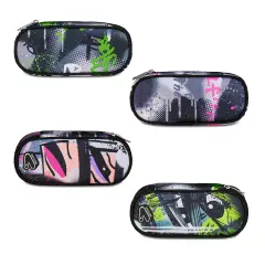 Gray Shadow School Pencil Bag Round Plus Grs Ass.