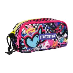 Mitama Pen Holder 2 Zip URBAN QUEEN with 2 Compartments