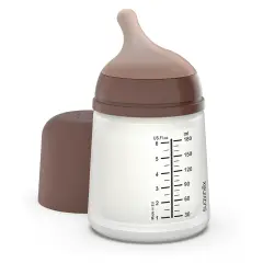 Zero Zero Baby Bottle with Anti-Colic Silicone Teat Adaptable Flow 180 ml Deep