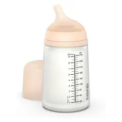 Zero Zero Baby Bottle with Anti-Colic Silicone Teat Medium Flow 270 ml Fair