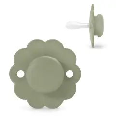 Wonder Silicone Soother 6/18m Sage Green - Hedge Green