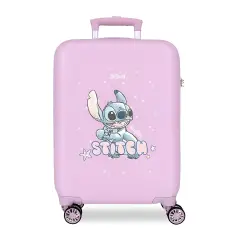 Lovely Stitch Trolley Abs 55 Cm 4 Wheels Lilac