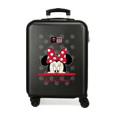 Minnie My Pretty Bow Trolley Abs 55 Cm 4 Wheels Black