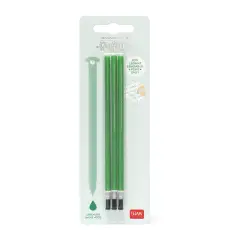 Legami - Refill per Penna Gel Cancellabile Verde, Set 3 Pezzi