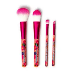 Legami - Set di 4 Pennelli per il Trucco, Oh My Glow! Tema Flowers