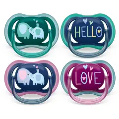 Philips Avent Ultra Air Pacifiers 18+ Months - 2 Pieces, Mix Deco