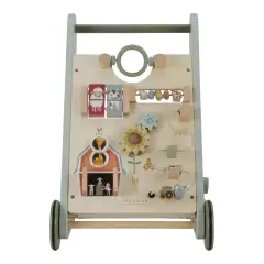 Little Dutch Little Farm Wooden Multi-Activity First Steps Cart