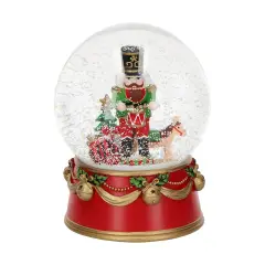 Palla di Neve Schiaccianoci Natalizia 15,8 cm Decorazione Elegante