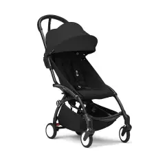 Stokke - Yoyo3 Stroller With Cover Set 6+ Black Frame - Black