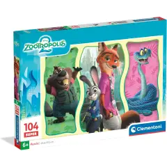 Puzzle 104 Pieces Super Zootopia 2