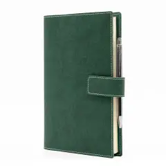 Timeless Daily Diary Leatherette 15x21 Green