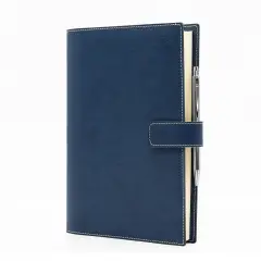 Timeless Daily Diary Simil leather 17x24 Blue