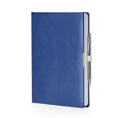 Anytime Daily Diary Leatherette 17x24 Blue