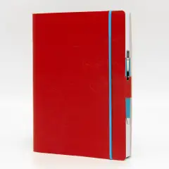 Agenda Giornaliera Blueband Similpelle con Elastico 15x21 Rosso