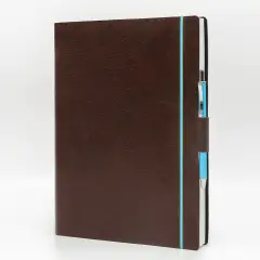 Agenda Giornaliera Blueband Similpelle con Elastico 15x21 Marrone