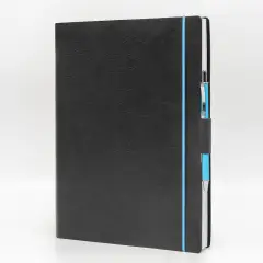Agenda Giornaliera Blueband Similpelle con Elastico 15x21 Nero