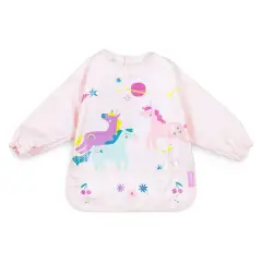 Soft Biby Waterproof Bib Pink Unicorn Fantasy