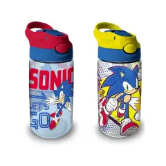 Sonic Borraccia Trasparente Con Cannuccia 500ml
