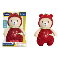 Chicco Strawberry Plush Interactive Toy Trilingual Numbers and Colors