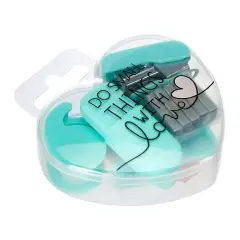 Legami - Mini Set di Cancelleria, 6 Accessori in Formato Cuore
