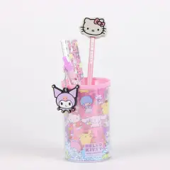 Stationery Set With Pencil Holder Hello Kitty