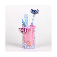 Set Cancelleria Con Porta Matite Stitch