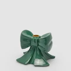 Portacandela Fiocco Verde EDG H11 13x13 cm Natale