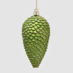 Addobbo Natalizio Pigna Verde 25cm Scintillante EDG