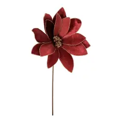 Poinsettia Calipso Fiore Natalizio 50cm Bordeaux