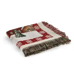 Plaid Natalizio Lapland 152x127 Bianco