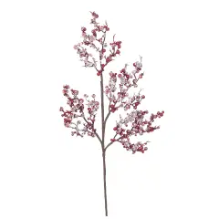 Pick Delia Bacche Decorazione Natalizia 50cm  Rosso Ghiacciato