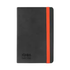 Agenda Kaos 2026 Day Midi Black & Orange – Giornaliera 12 Mesi 384 Pagine