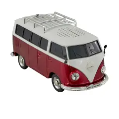 Red Vintage Minivan Bluetooth Speaker With FM Radio