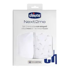 Set Lenzuola con Angoli in Cotone per Next2Me - Cloud