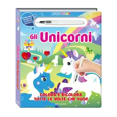 Watercolor Book With Magic Water Marker - Unicorns