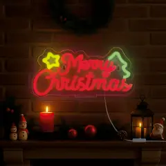 Legami - Insegna Luminosa Led A Effetto Neon Scritta Merry Christmas