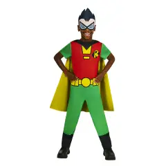 Costume Teen Titans Go Classic Robin - Taglia S - 7/8 Anni